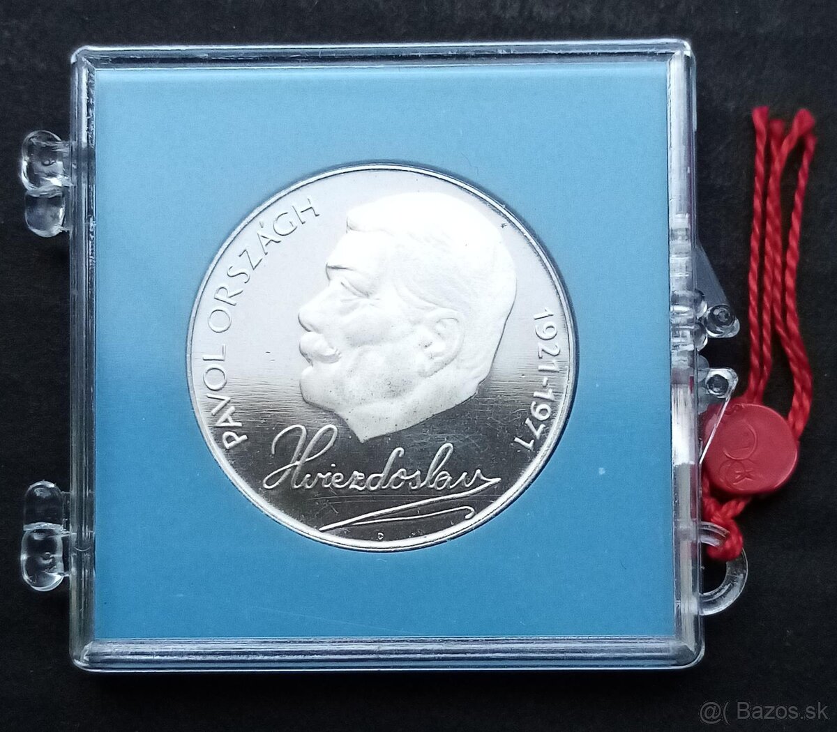 Strieborná 50Kčs 1971, P.O.Hviezdoslav