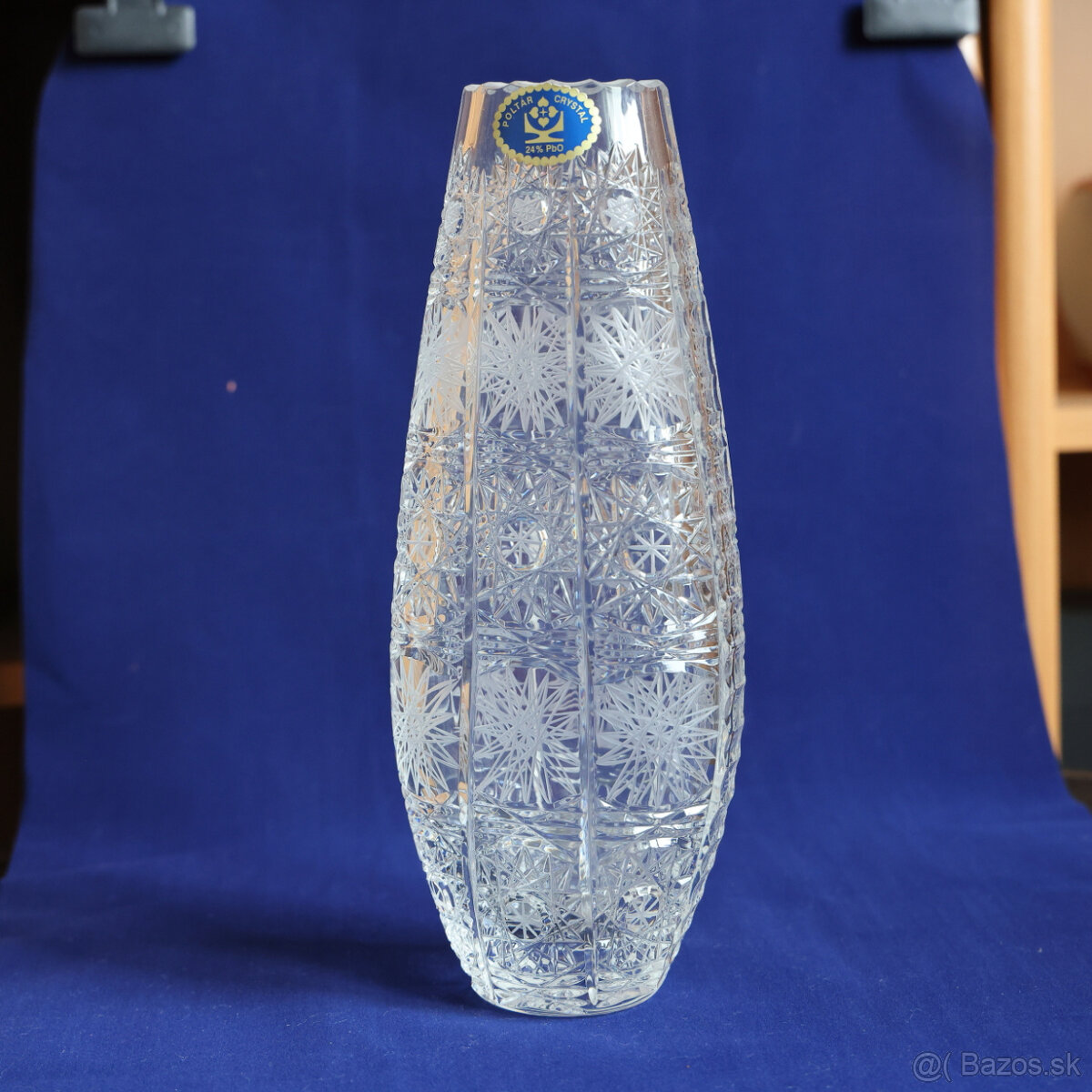 Krištálová váza 24cm, Poltár
