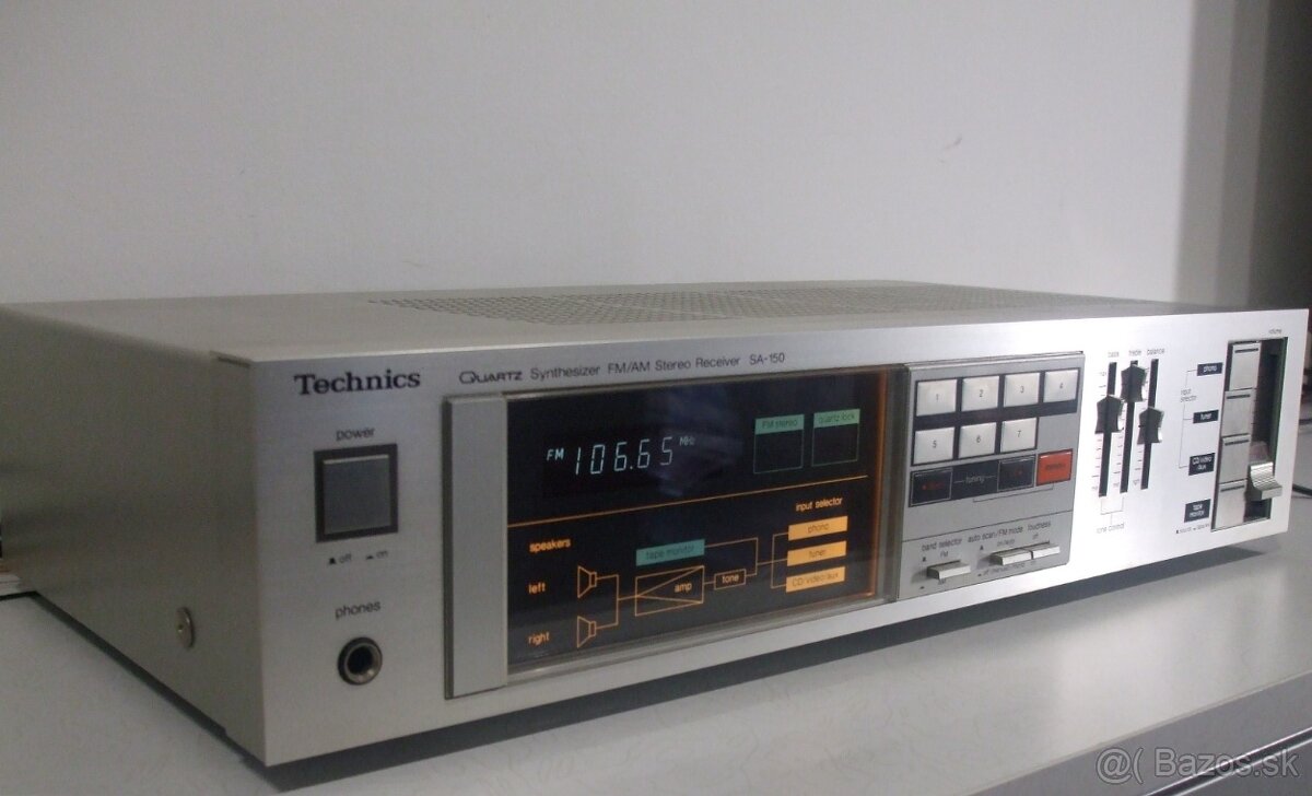 155W RECEIVER = zosilnovac + tuner TECHNICS SA150 vyr. JAPAN