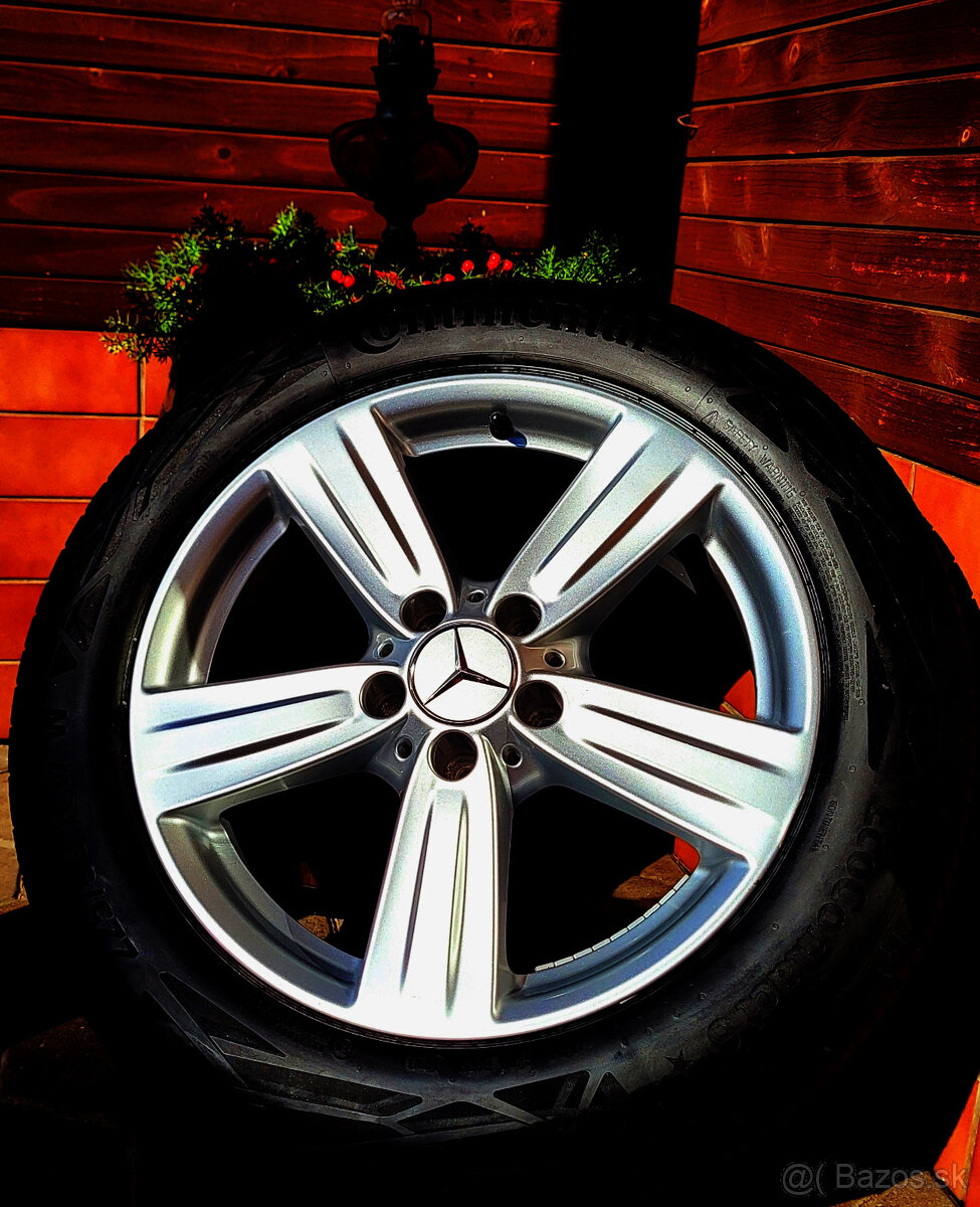elektróny R17 5x112 orig. Mercedes, zimné Michelin 245/55