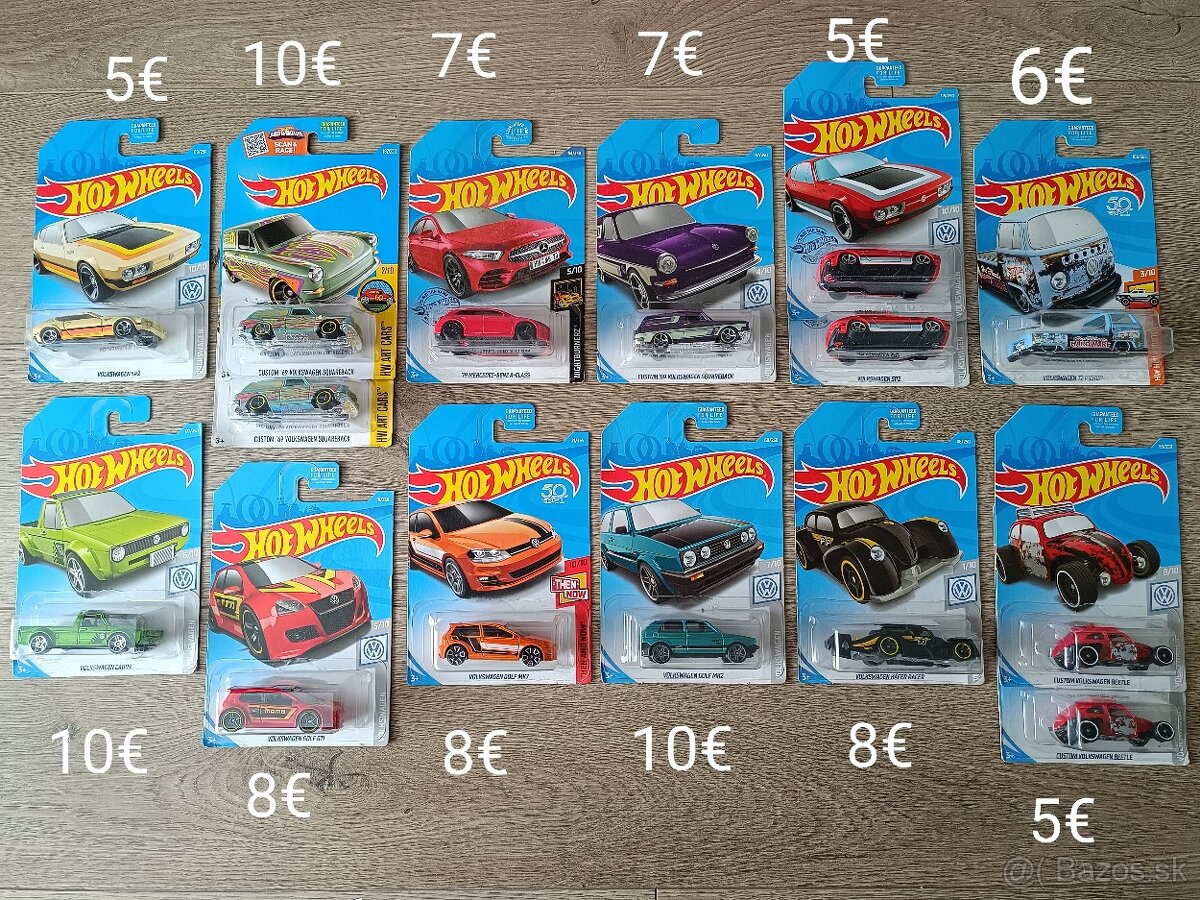 Hotwheels modely Volkswagen