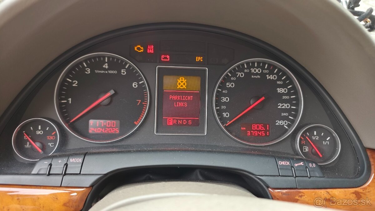 Prístrojová doska Audi A4 B6 B7 benzín
