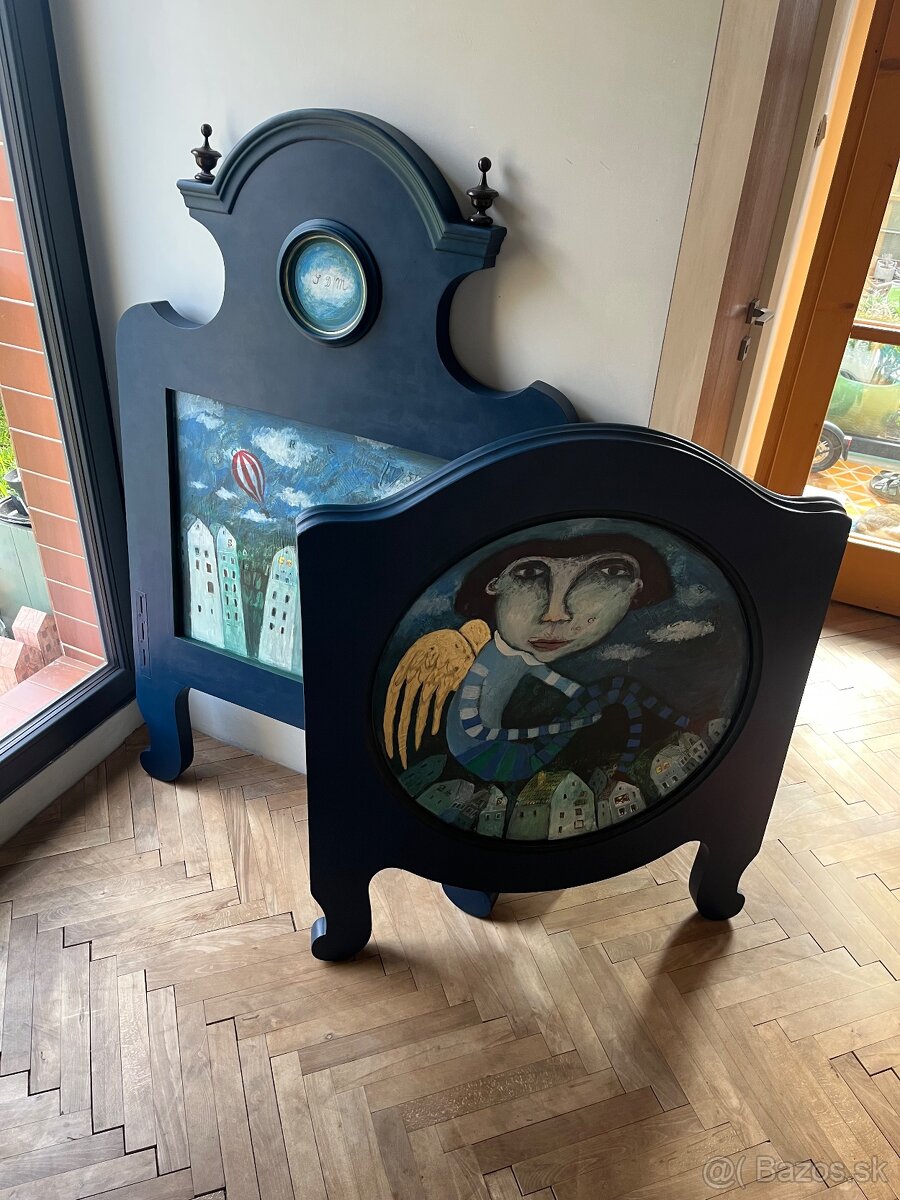 Neobarokova posteľ 90x200cm