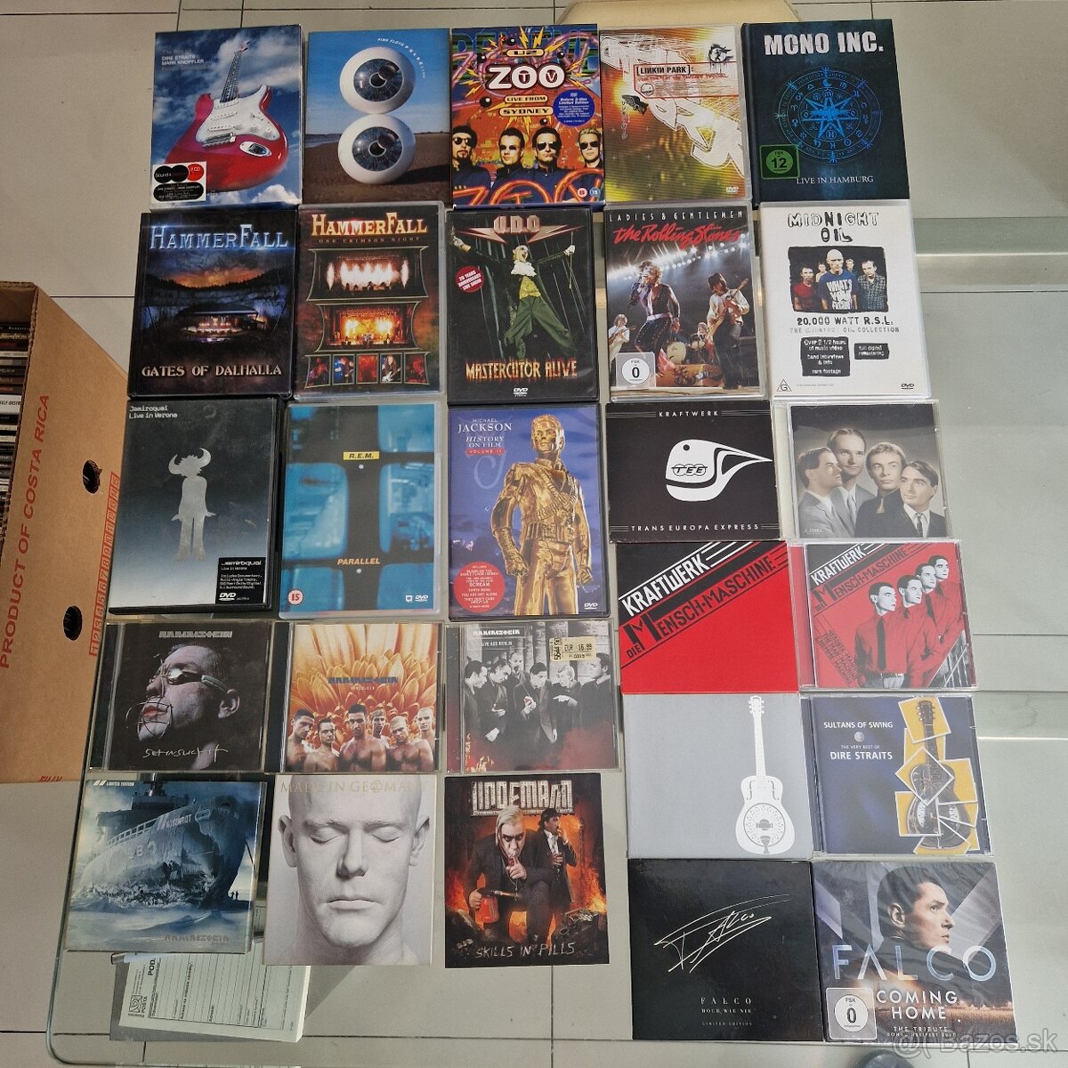 DVD-CD-čka...DIRE STRAIS,PINK FLOYD,U2,LINKIN PARK,MONO INC,