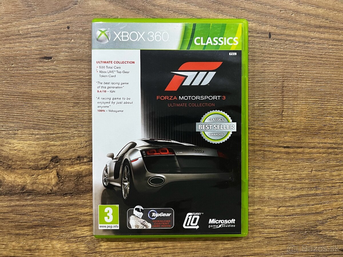 Forza Motorsport 3 Ultimate Collection CZ na Xbox 360