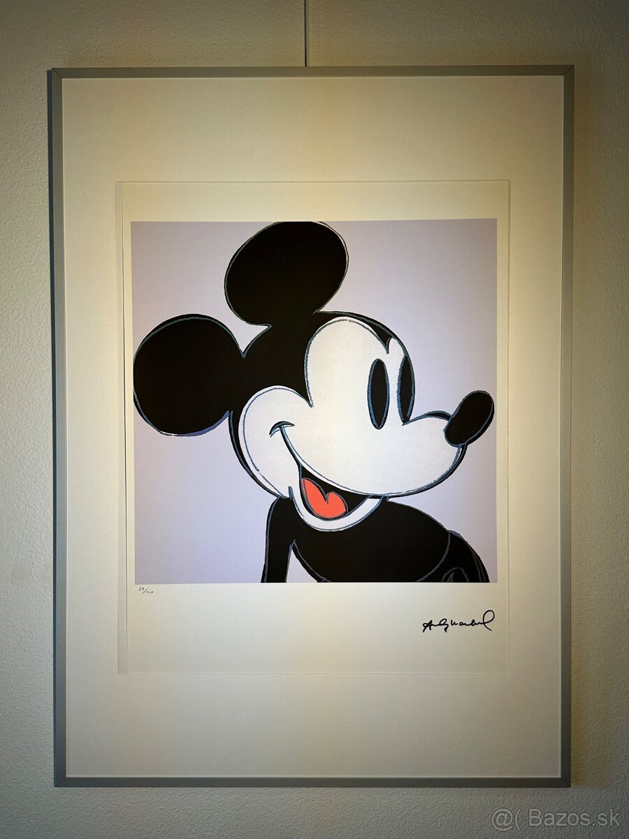 Andy Warhol "Mickey Mouse" Limitovaná edícia_Certifikát