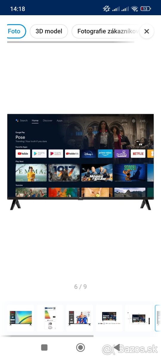 Predám tcl televízor