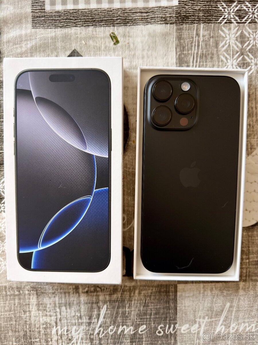 iPhone 16 pro max 256gb black titanium