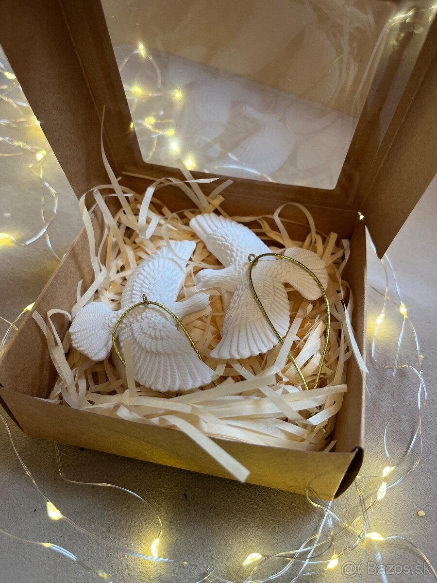 Hrdličky priateľstva ozdoba na stromček