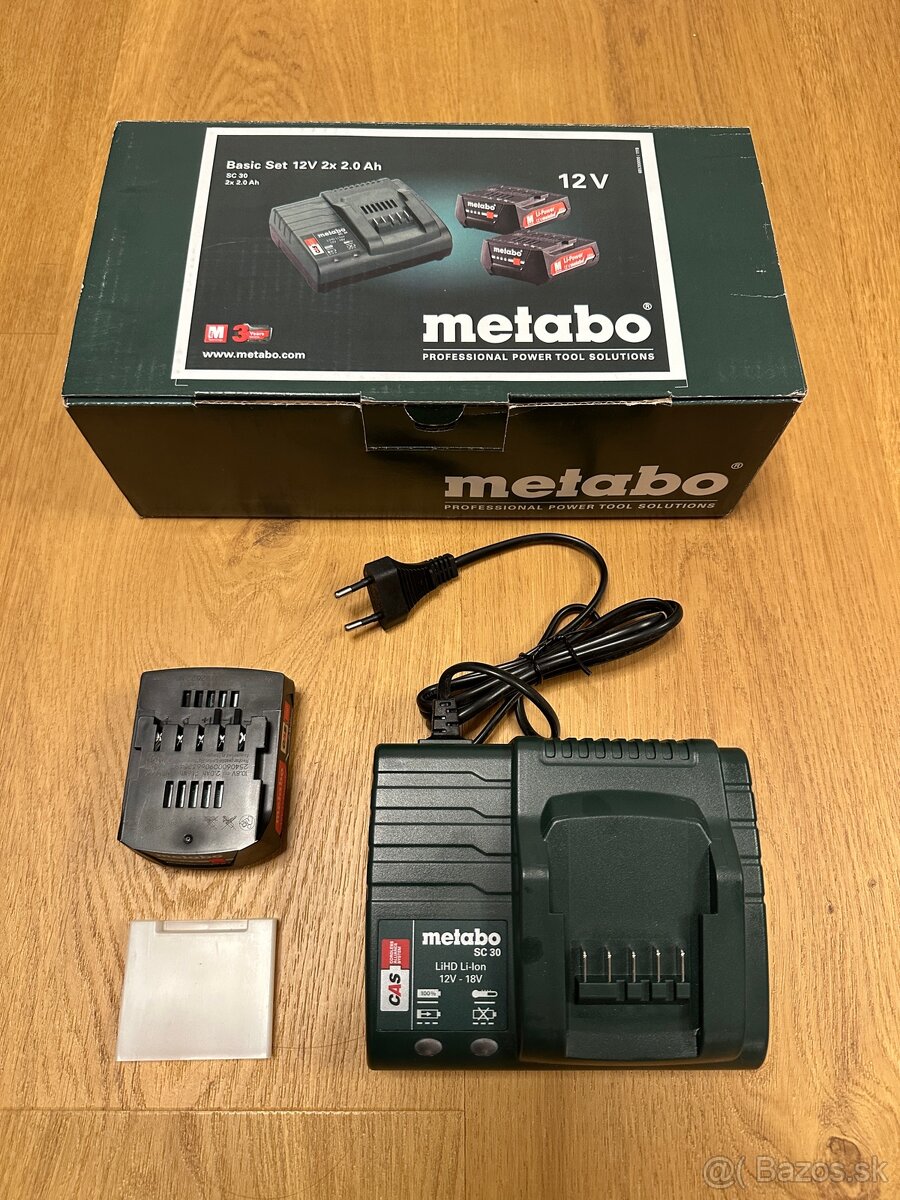 METABO 12V set - nabíjačka a akumulátor 2Ah
