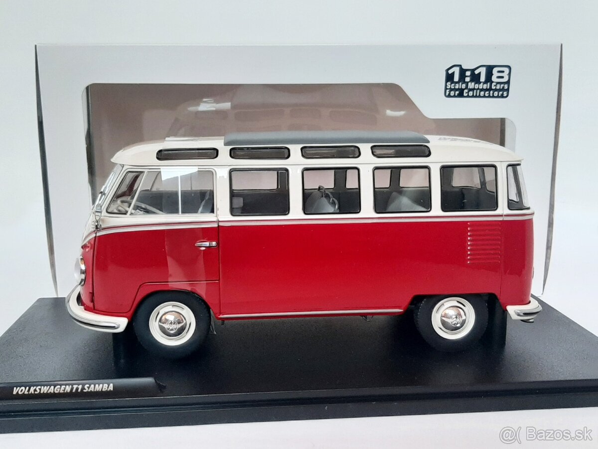 1:18 - Volkswagen T1 Samba Bus (1962) - Solido - 1:18