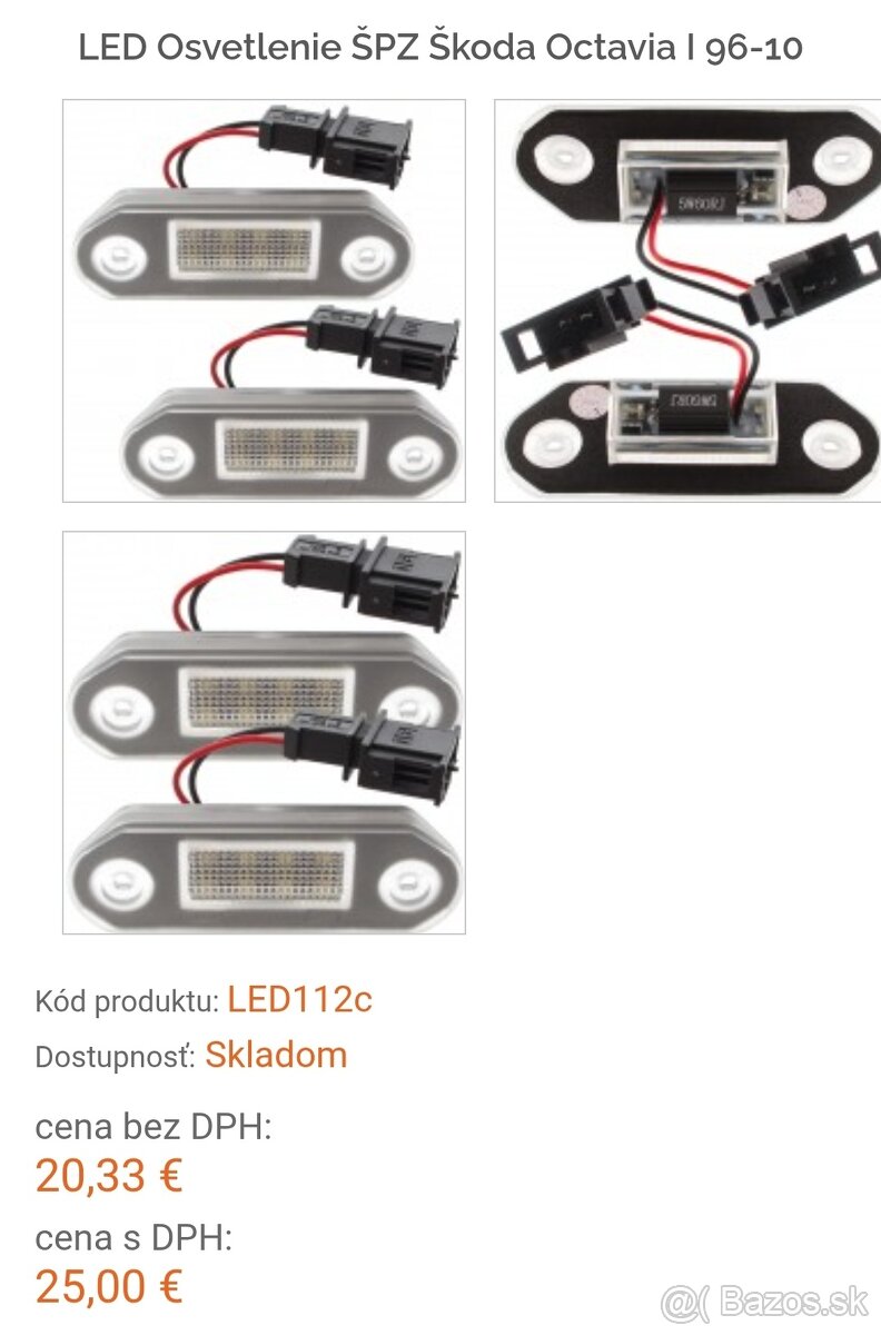 Led osvetlenie škoda