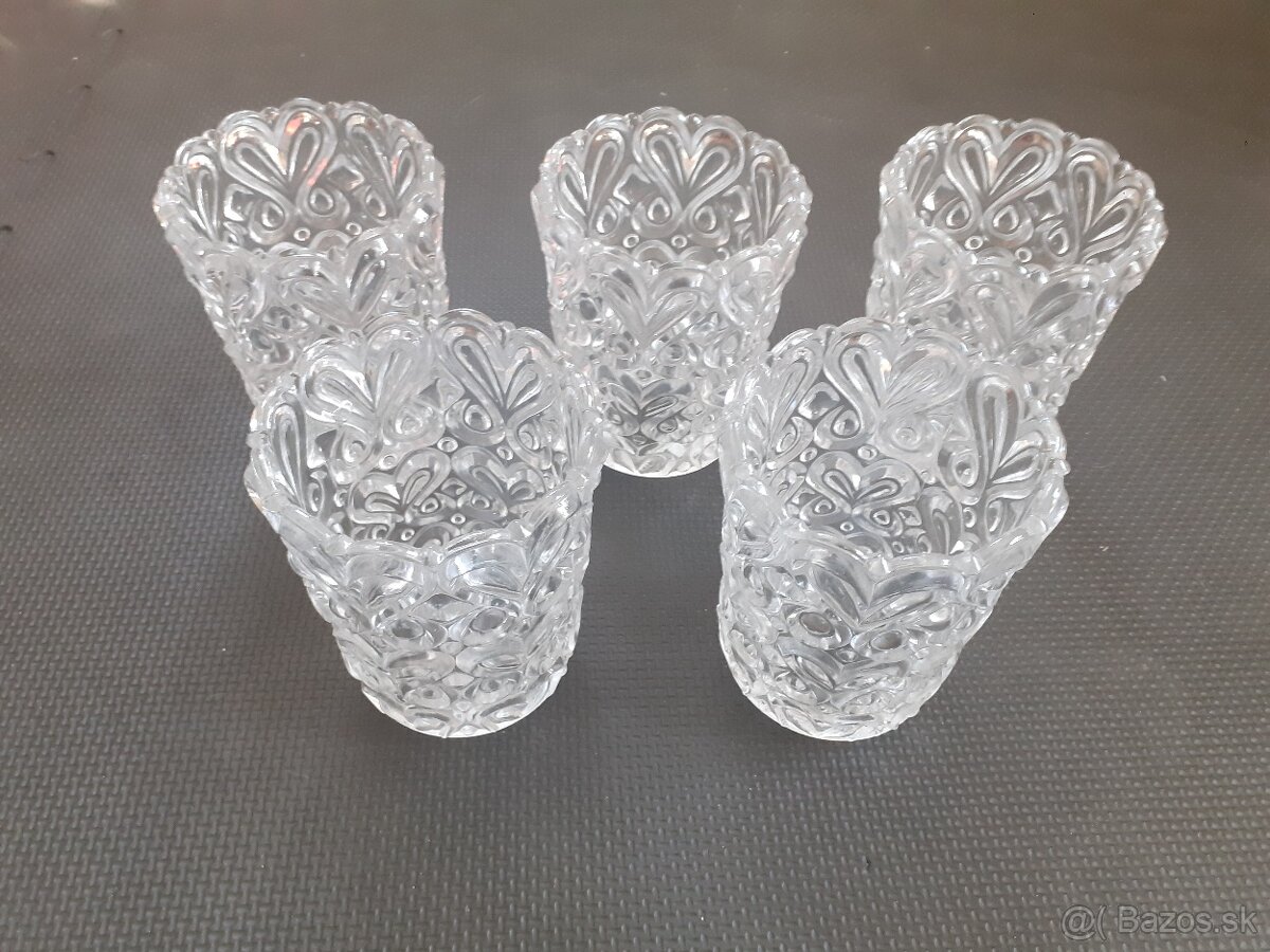 Sklenené kryty na luster 5 ks