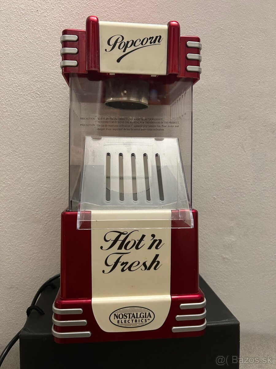 Retro popkornovač v štýle kina Siméo Nostalgia Eletrics