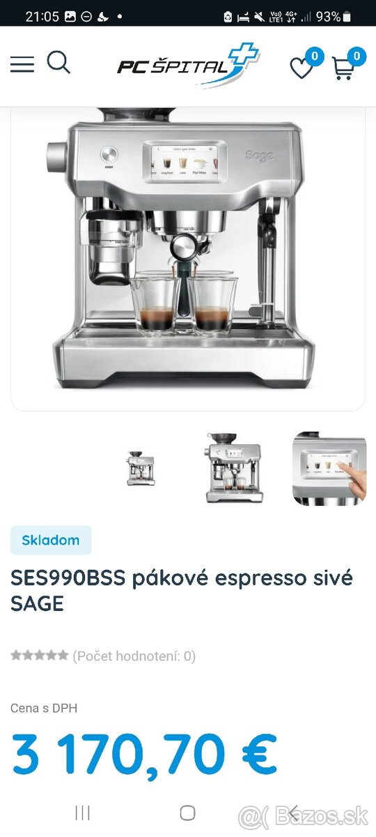 Sage SES990BSS kompletné balenie