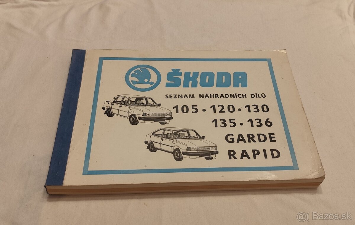 Škoda 105 120 130 135 136 Rapid - seznam náhradních dílů