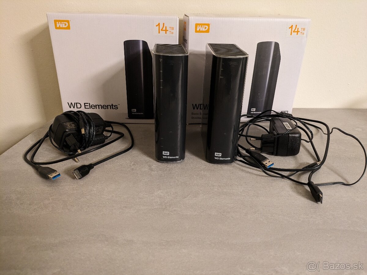 WD Elements 14TB a 5TB