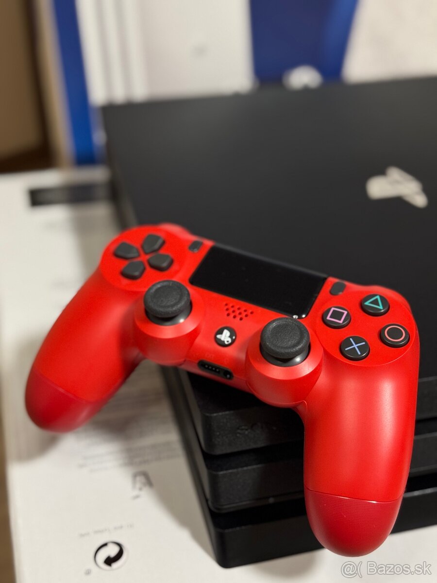 🎮 Červený ovládač DualShock 4 – ako nový – len 35 €