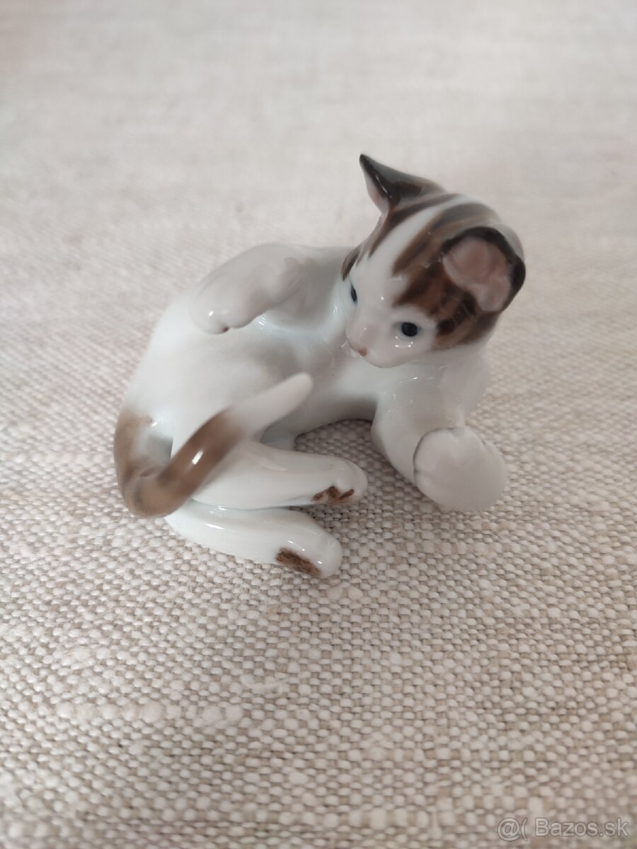 Rosenthal classic rose mačička porcelánová soška