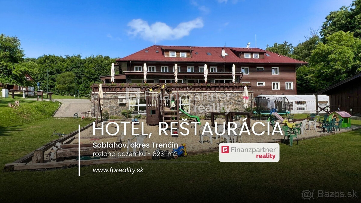 Hotel - reštaurácia s pozemkom 8231 m2, Soblahov, Trenčín