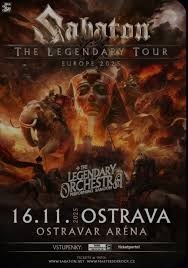 Predám lístok na SABATON - Ostrava - 16.11.2025