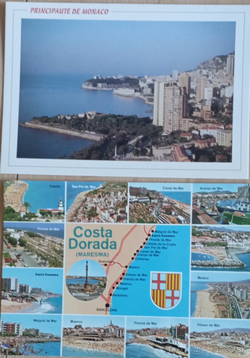 Pohľadnice (Monako a Španielsko)