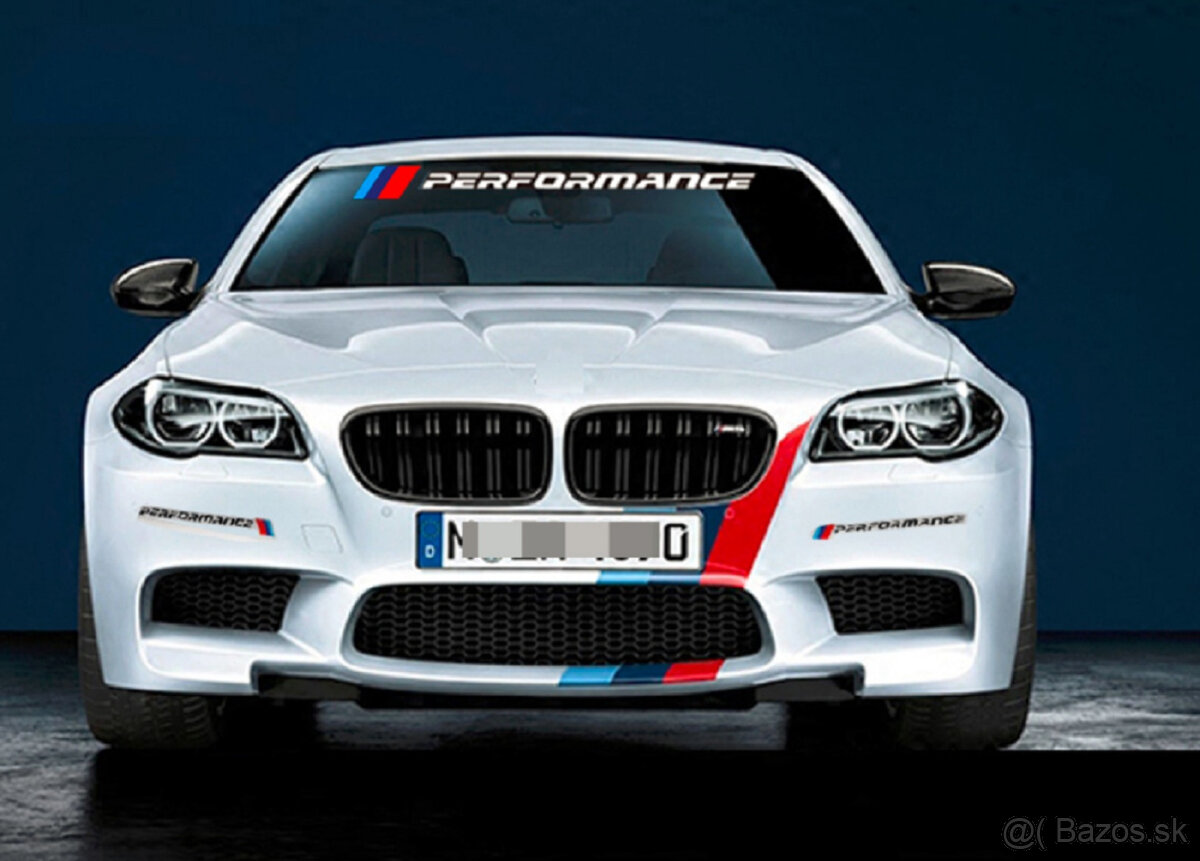 nálepka BMW  M Performance na čelné sklo