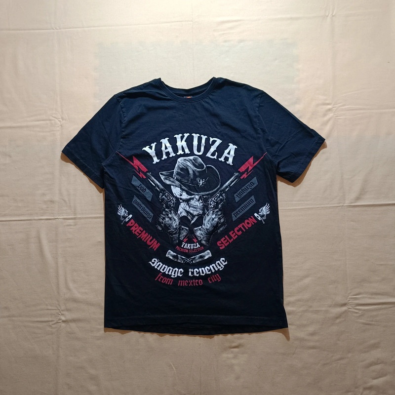 Yakuza premium selection čierne tričko s potlačou YPS M