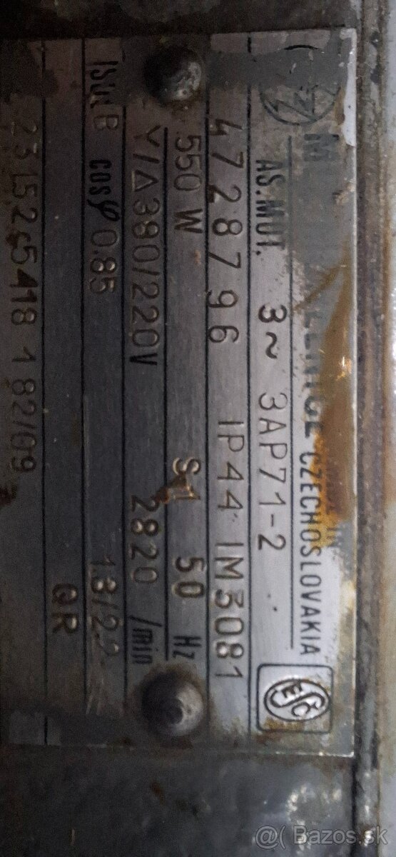 Predám prirubovy elektromotor