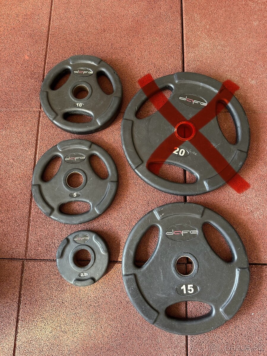 Olympíjske kotúče Dafe 2,5-5-10-15kg