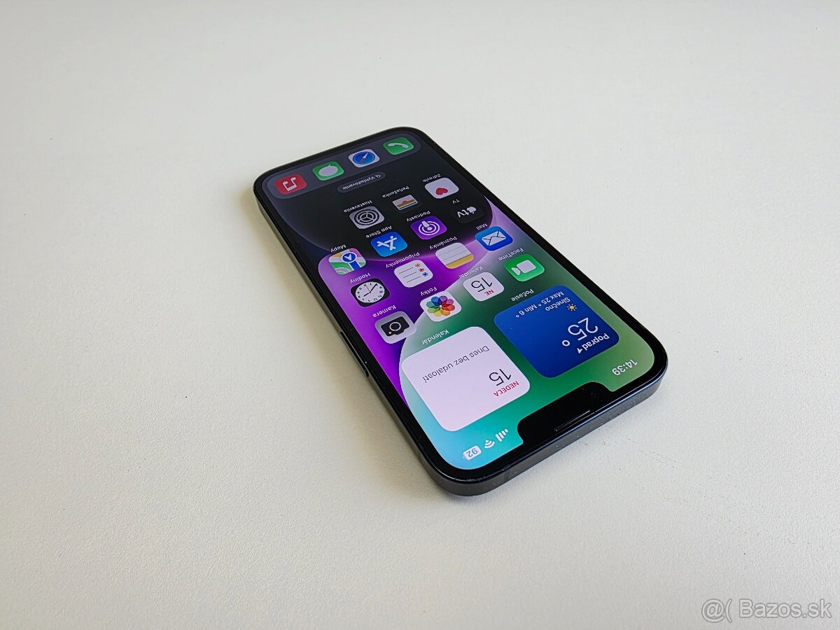 APPLE iPhone 14 128GB Midnight,KAPACITA BATÉRIE 100%