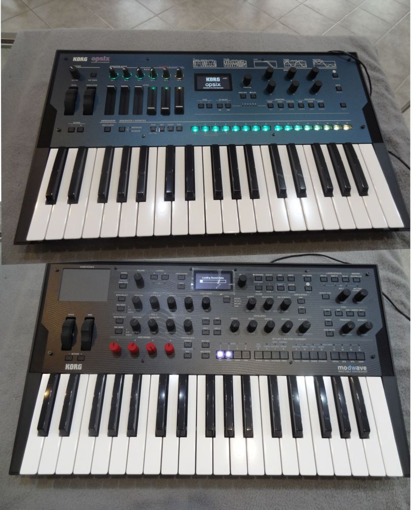Korg Modwave + Korg Opsix syntetizátory - nové