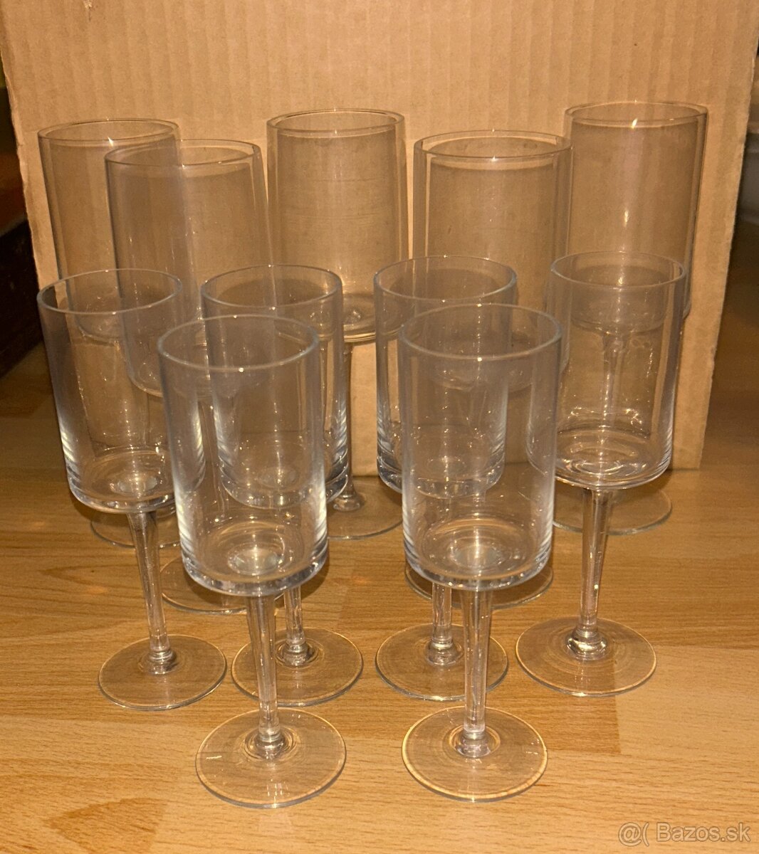 Kolekcia elegantných sklenených setov