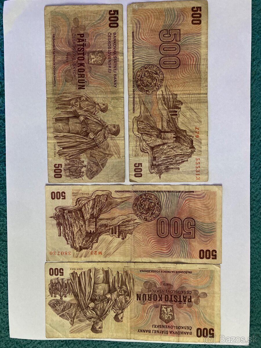 Československé a slovenské koruny