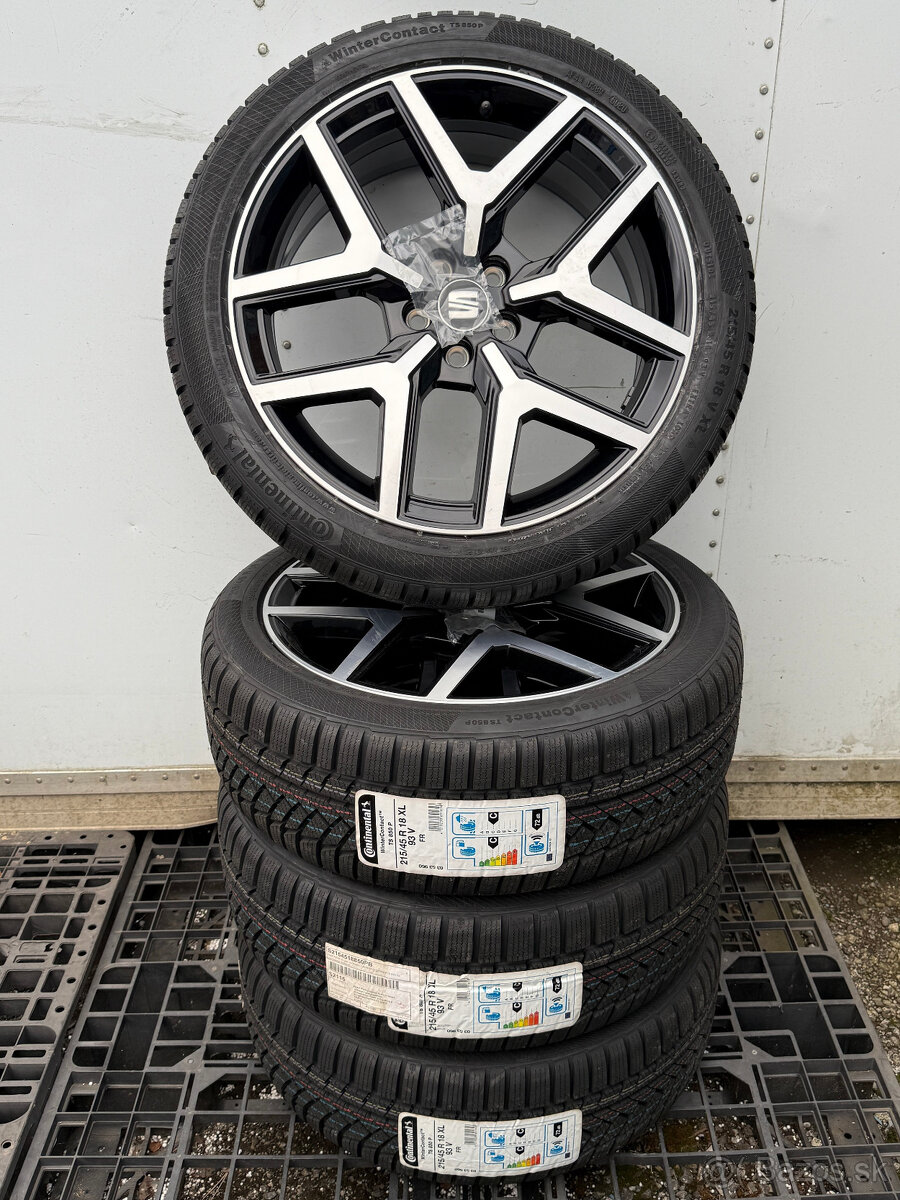 PREDÁM NOVÚ sadu 18" ALU disky Seat Performance +zimné pneu