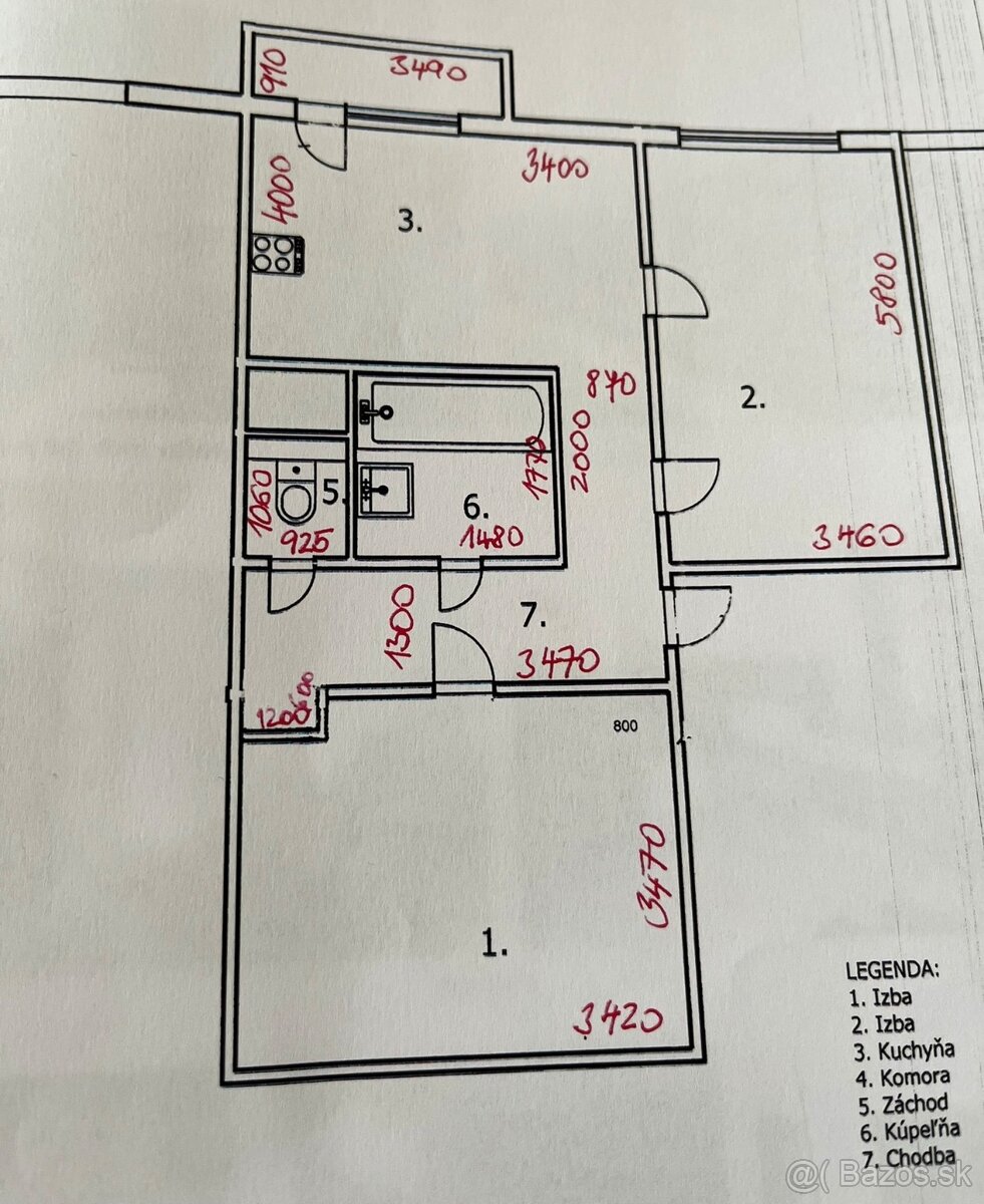 2-izbový byt 59m2 na ul. Žitavská v Senci s balkónom