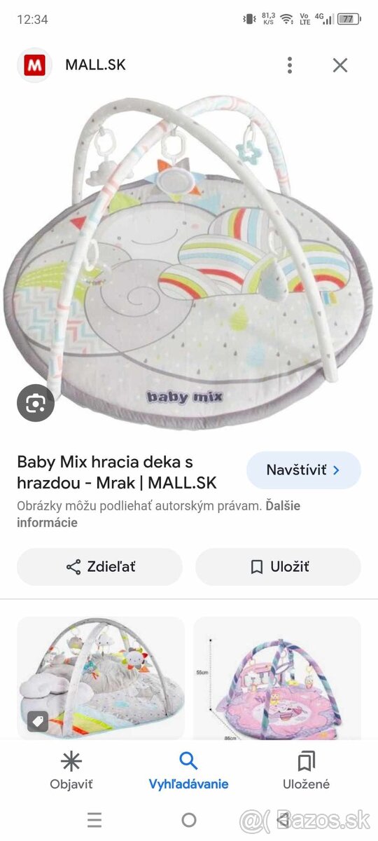Hracia deka Baby mix