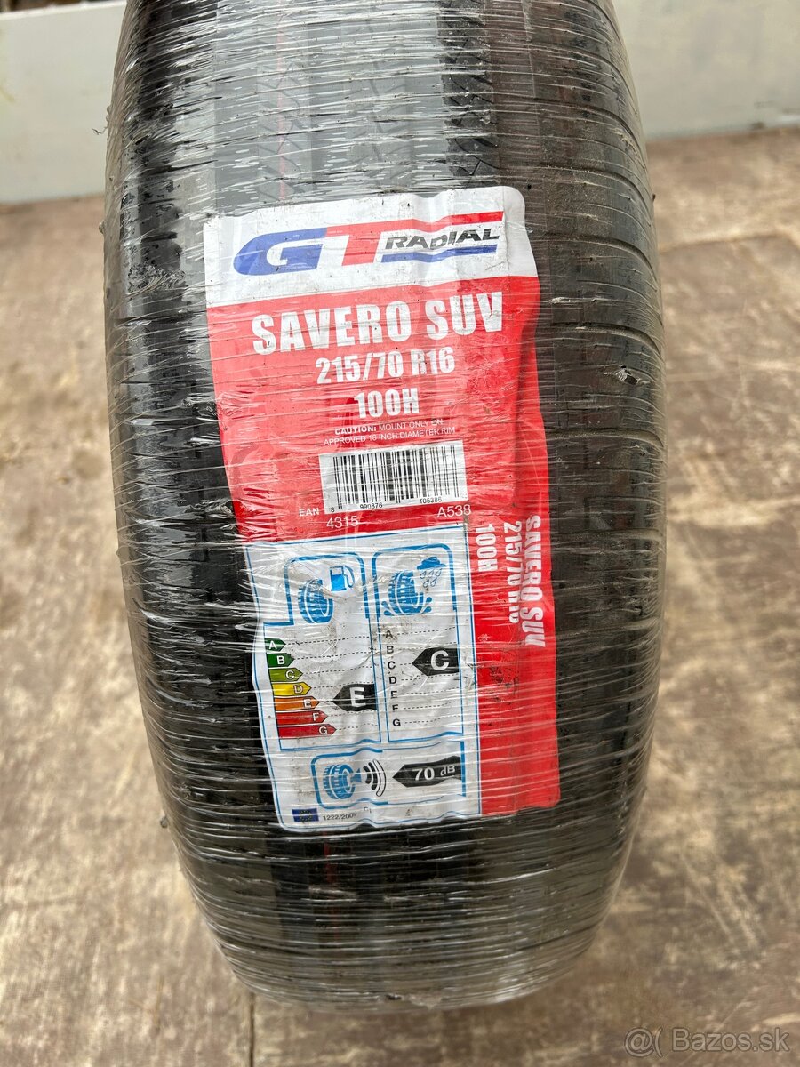 GT radial savero SUV 215/70R16 100H