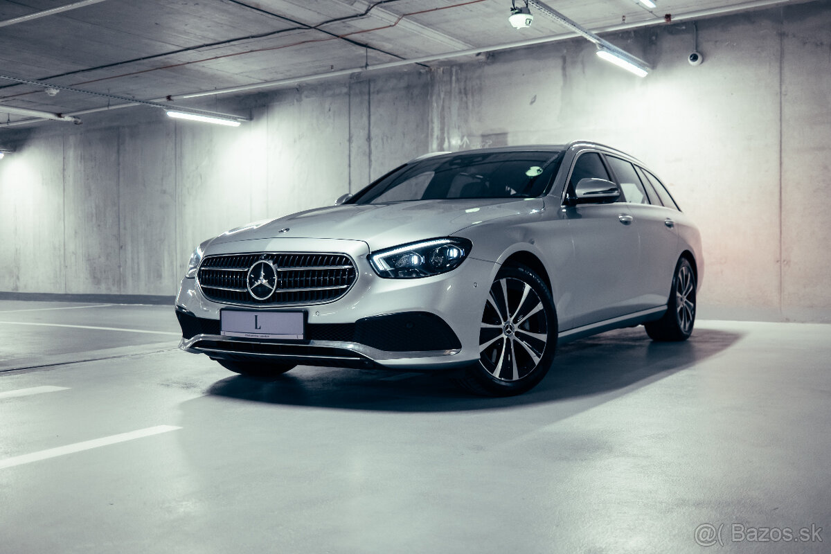 Mercedes E 220d kombi 4Matic, 2021, 91000 km, naložené, DPH
