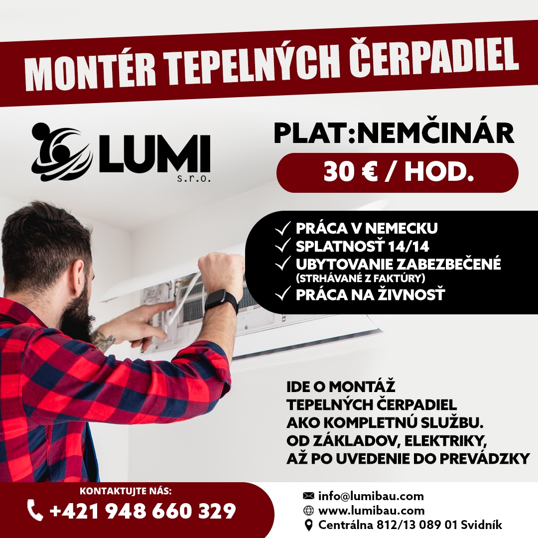 Montér Tepelných Čerpadiel