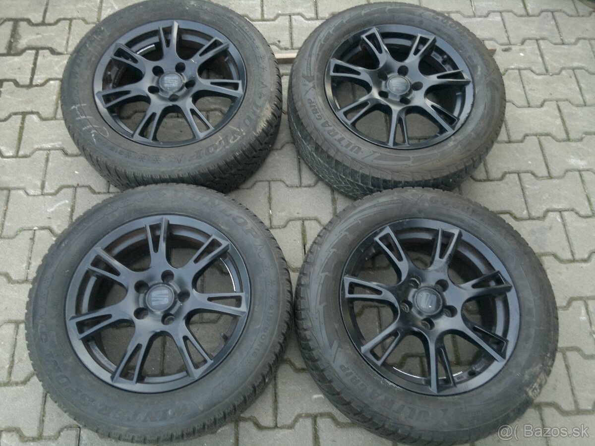Elektrony Seat Alhambra Black 5x112 r16, zimné pneu. 215/60