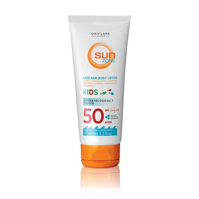 Detské opaľovacie mlieko Sun Zone KIDS s SPF 50 High
