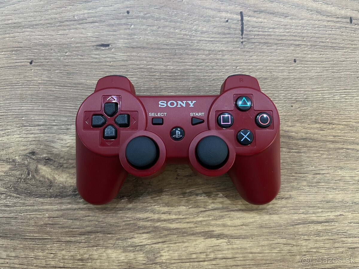 Originál ovládač na PS3 Dualshock 3 Deep Red