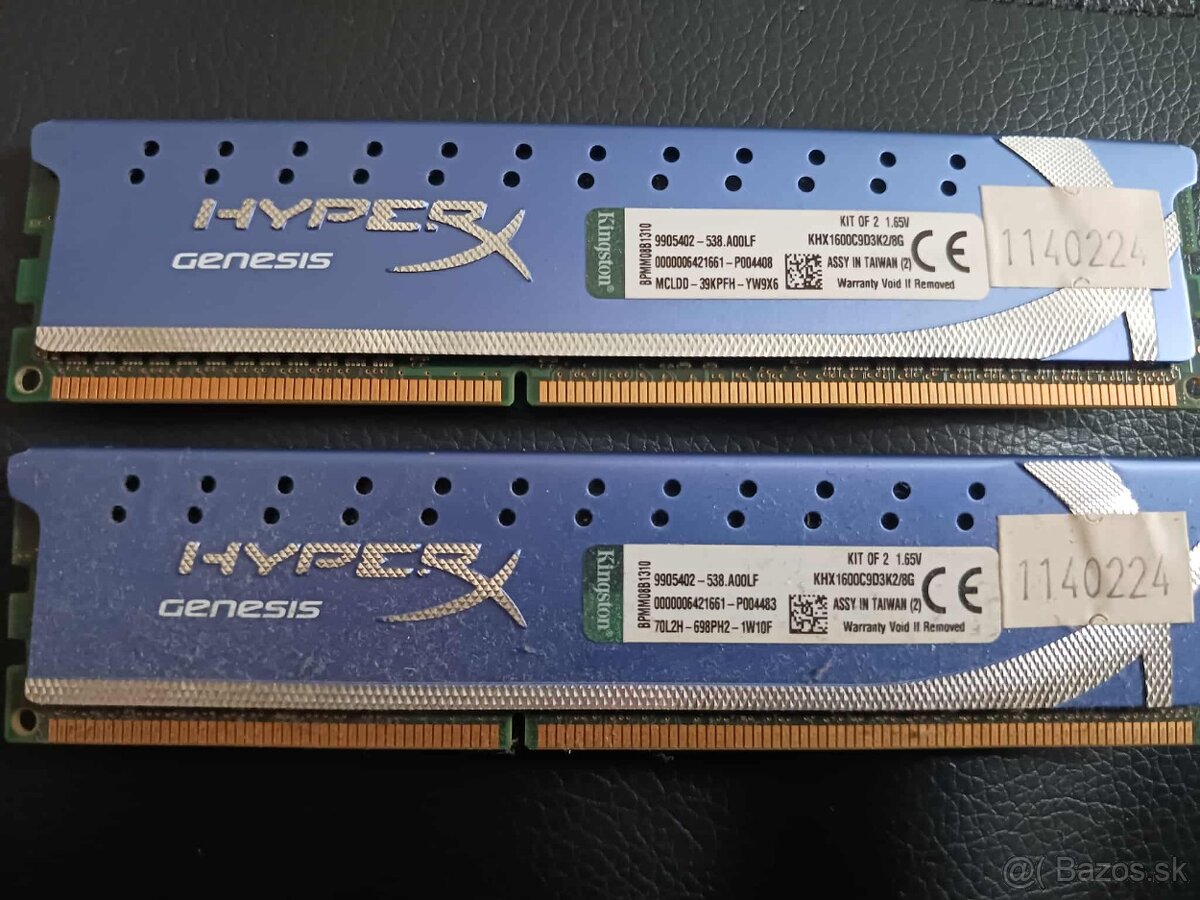 RAM - 8GB Ram Hyper X / Corsair 4GB / Nanya 2GB