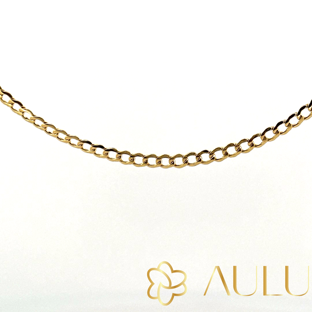 💎 AULU SlimCuban | Pánsky náhrdelník z 14K zlata | 3,59 g
