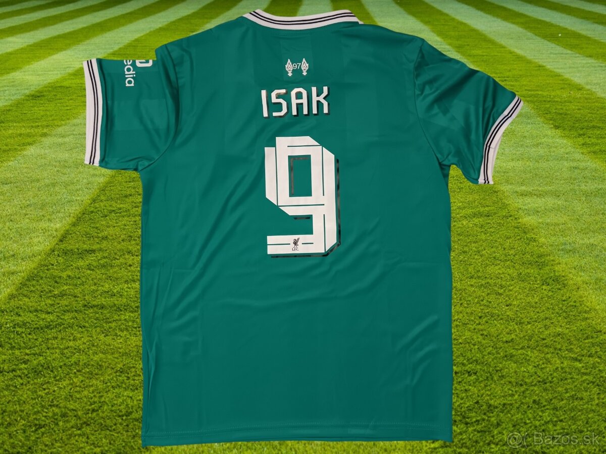 detský futbalový dres Alexander ISAK – Liverpool FC zelený