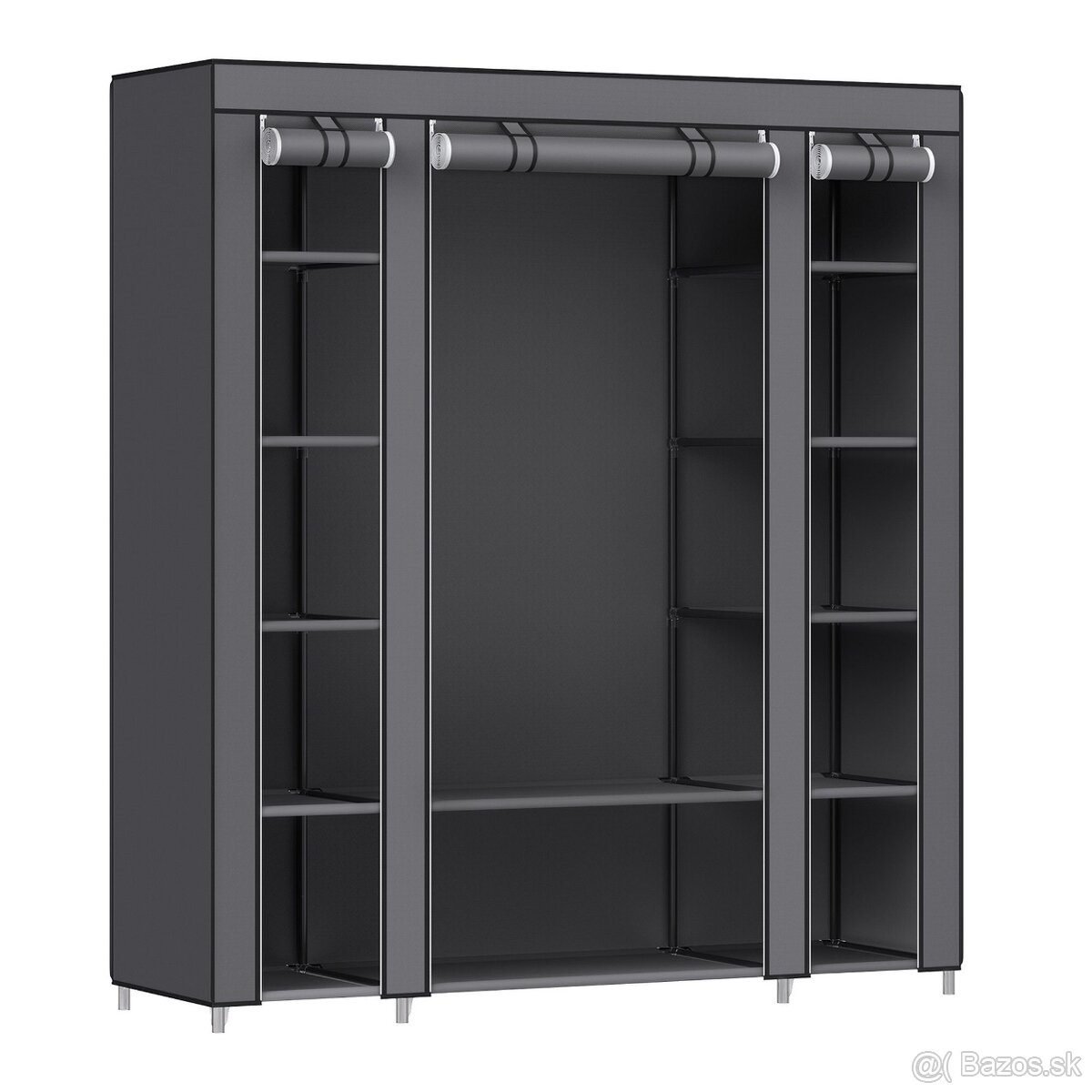 Látková skriňa SONGMICS s tyčou a 12 policami – nová