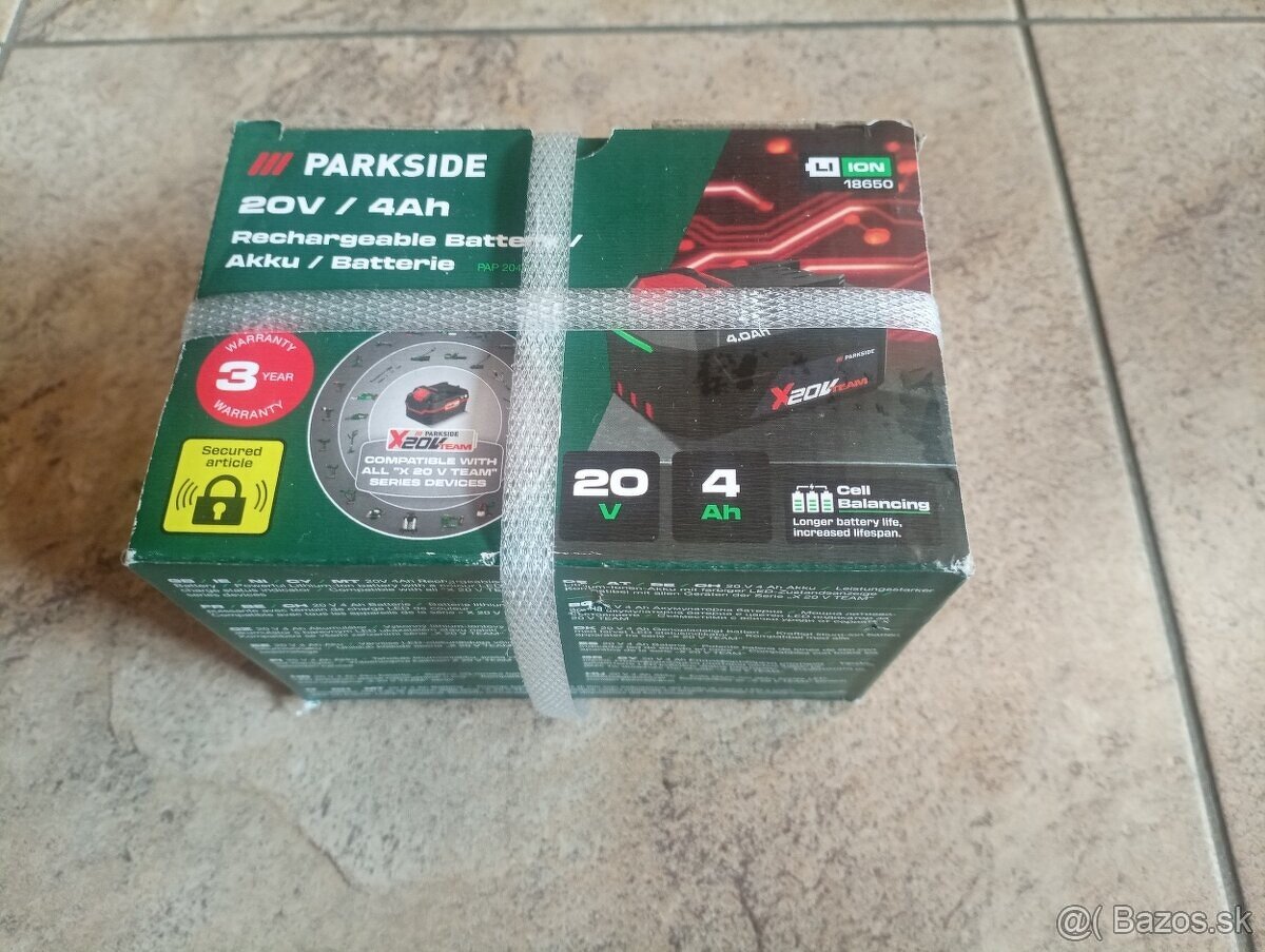 Predám batériu Parkside PAP 204 A1 4Ah