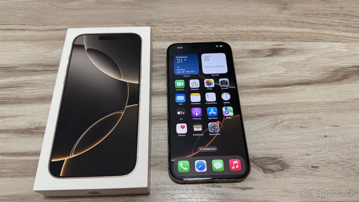 Vymenim iPhone 16 Pro Max 256gb Natural kupeny v iStore