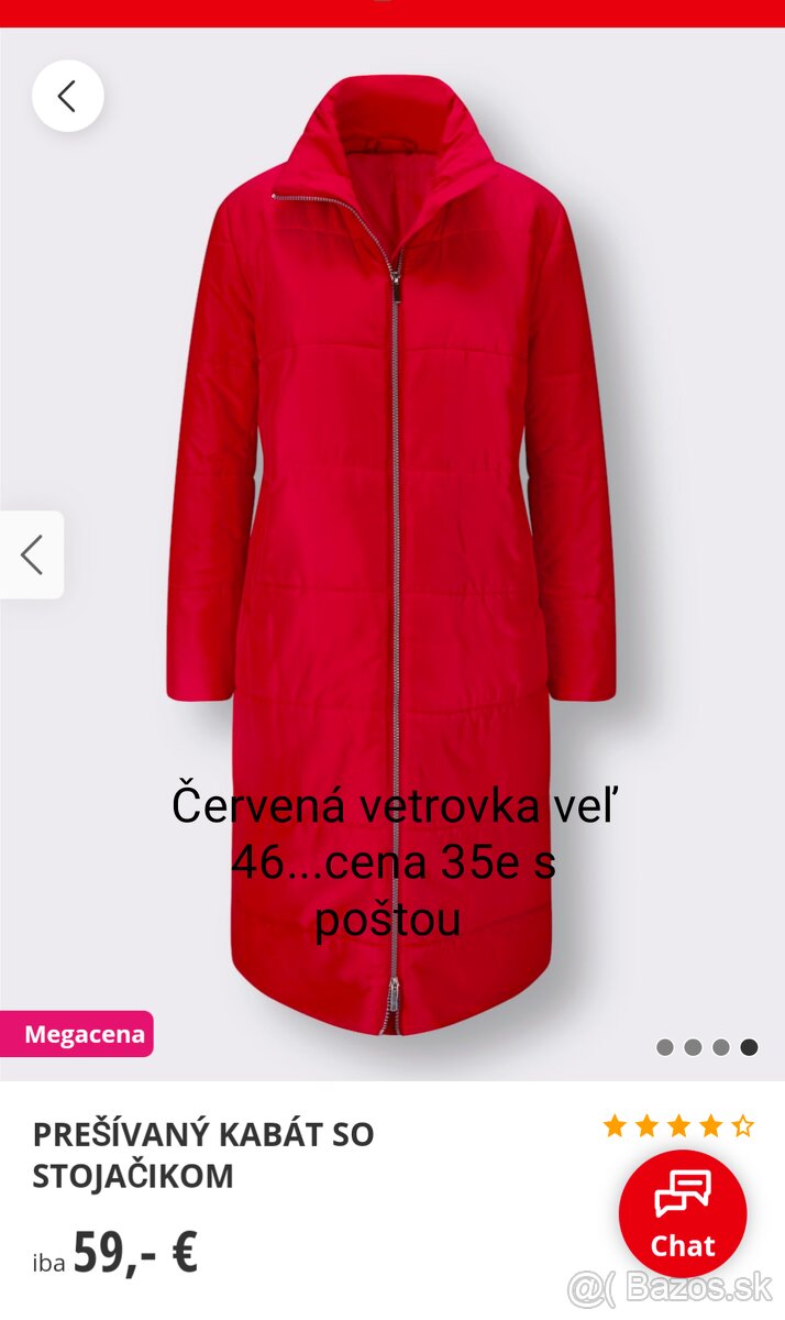 Červená vetrovka